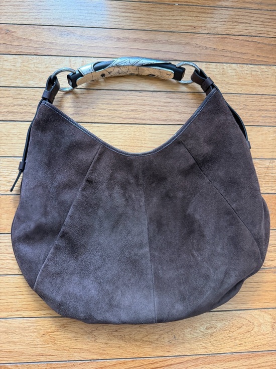 Yves Saint Laurent Handbags - Yves Saint Laurent Rive Gauche Vintage Mombasa Suede Handbag